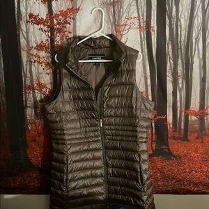Lands End  Women's Brown Puffer Vest